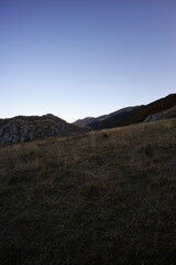 Hiking near vusanje, montenegro autumn