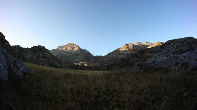 Hiking near vusanje, montenegro autumn