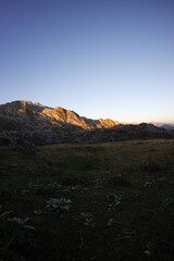 Hiking near vusanje, montenegro autumn