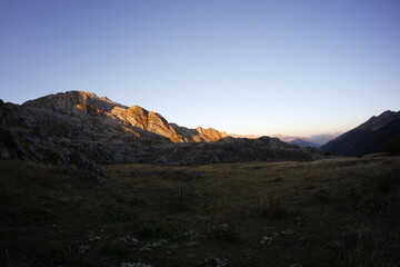 Hiking near vusanje, montenegro autumn