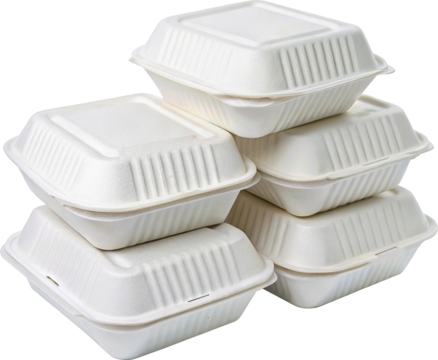 Stacked Takeout Boxes