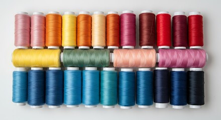 Spools of Thread: A Colorful Textile Palette for Sewing and Crafting