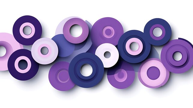 Abstract Purple Circle Pattern.