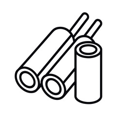 Float Noodles Outline Minimal Illustration