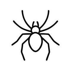 Obraz premium Simple graphic representation of a spider with eight legs and two antennae like appendages design 100