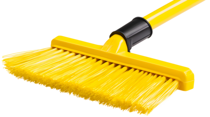 Yellow Plastic Cleaning Broom