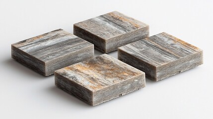 Fototapeta premium Square stone-like samples