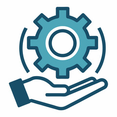 gear icon vector illustration