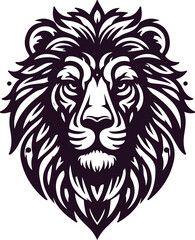 lion head vector illustration logo