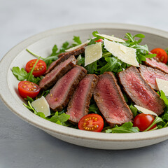 Steak Salad Recipe: Seared Steak, Arugula & Tomatoes