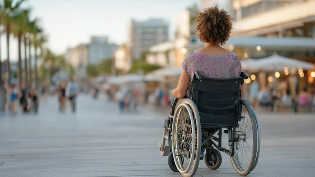 Inclusive City Square Promoting Mobility for All