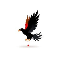 Fototapeta premium Modern eagle art with minimal details high resolution photo