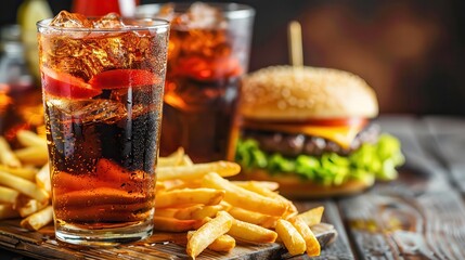 Happy hour deal on fast food drinks. © Shankar
