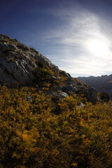 Obraz premium Hike in autumn, Accursed mountains, montenegro