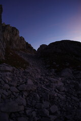 Fototapeta premium Sunset in Grebaje valley, Prokletije mountains