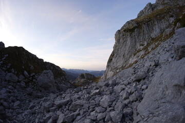 Sunset in Grebaje valley, Prokletije mountains