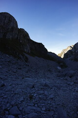 Grebaje valley, Accursed mountains in fall