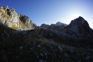 Grebaje valley, Accursed mountains in fall