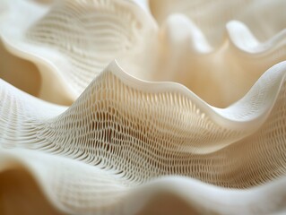 Flowing natural stone texture with smooth curves and organic patterns resembling carved rock formations, featuring subtle earthy tones and abstract wavy surface details.