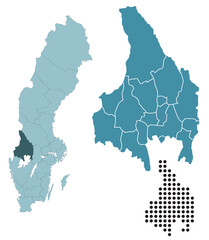 Set maps of Värmland County