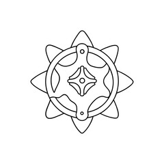 Minimal Watercolor Outline Vector Illustration