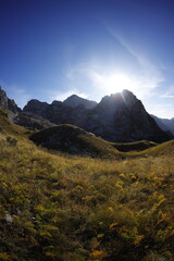 Accursed mountains in autumn, Montenegro