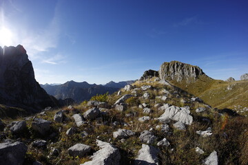 Accursed mountains in autumn, Montenegro