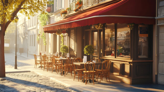 Sunny Paris cafe vibe