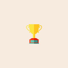 Award icon flat vector design. 
