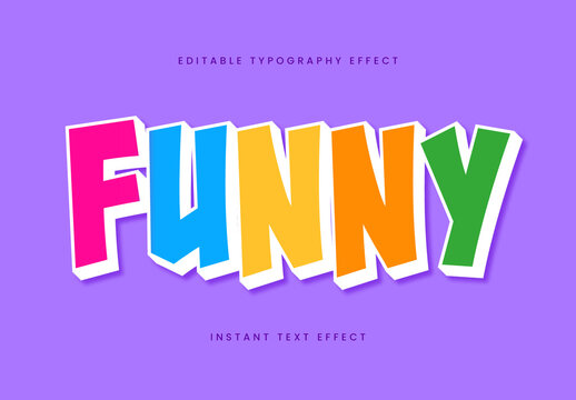 Pink And Green Funny Font Playful Multicolor Comic Bold Text Effect