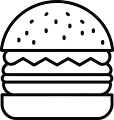 hamburger vector illustration