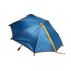 Sport Inspired Travel Umbrella with a Rugged Compact Isolated on Transparent Background