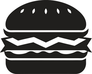 Sandwich icon isolated on transparent background