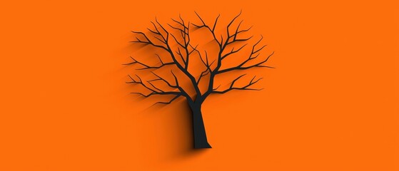 A black tree with no leaves