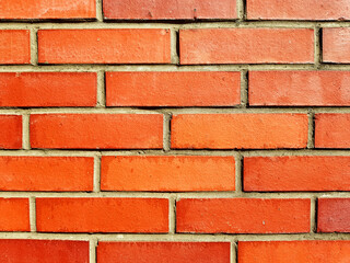 Red brick wall texture background.
