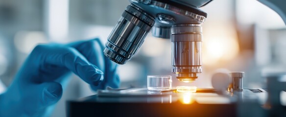 The microscope revealing intricate details of scientific research and discovery.