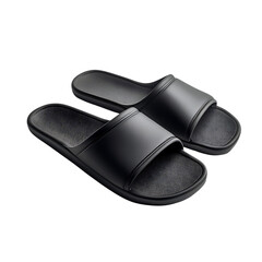 Sleek Slip On Sandals with an Ultra Minimalist Desi Isolated on Transparent Background