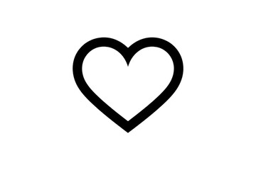 Fototapeta premium Double line heart shape outline icon isolated on transparent background
