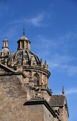 The dome of the Church of Santos Justo y Pastor, in Granada, Spain. Photo taken on sunny day. 