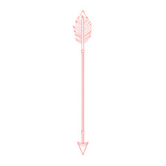 Minimalistic Arrow with Precise Linework in Powder Isolated on Transparent Background