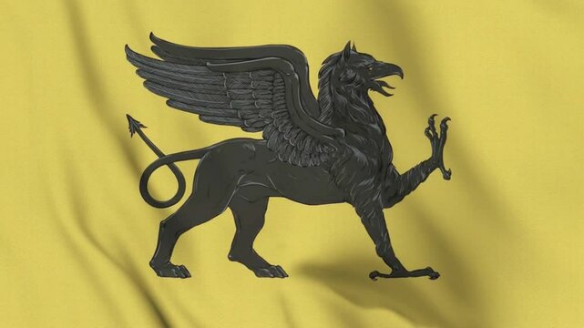 Flag of Tartaria &ndash; 4K Seamless Loop of a Mythical Empire&rsquo;s Symbolic Banner