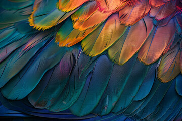 Obraz premium Colorful Bird Feathers