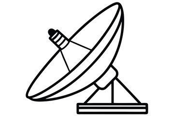 Satellite dish icon vector, satellite dish icon vector illustration graphic design