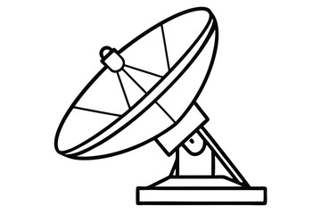 Satellite dish icon vector, satellite dish icon vector illustration graphic design