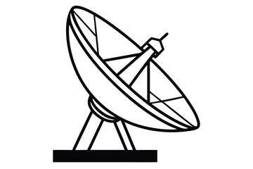 Satellite dish icon vector, satellite dish icon vector illustration graphic design