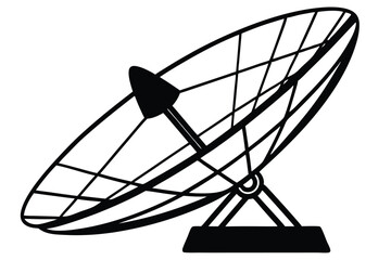 Satellite dish icon vector, satellite dish icon vector illustration graphic design