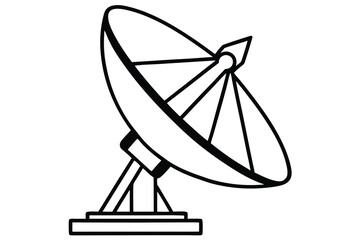 Satellite dish icon vector, satellite dish icon vector illustration graphic design