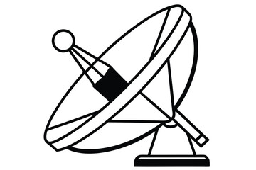 Satellite dish icon vector, satellite dish icon vector illustration graphic design