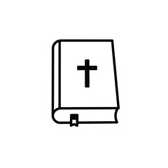 Obraz premium Holy bible book christian cross religious faith