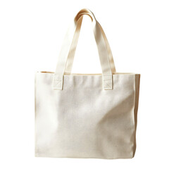 Minimal Canvas Bag with an Elegant Design and Smooth Isolated on Transparent Background